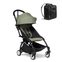 BABYZEN YOYO2 6mth+ Stroller With Free Backpack - Black With Olive