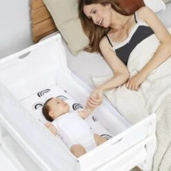 SnuzPod4 Bedside Crib White 12 SnuzPod4 Bedside Crib White -Pushchairs Store sp4 productset white 02