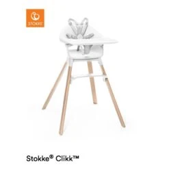 Clikk™ Highchair - White -Pushchairs Store stokke clikk white