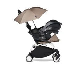 BABYZEN YOYO Parasol Taupe -Pushchairs Store taupe parasol 7