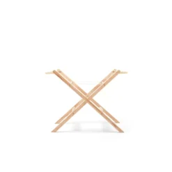 Natural Knitted Moses Basket, Mattress & Stand Bundle - Truffle -Pushchairs Store the little green sheep natural quilted 1