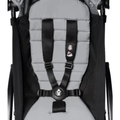 BABYZEN YOYO2 6mth+ Stroller With Free Backpack - Black With Stone -Pushchairs Store yoyo 2 6 black frame buckle peppermint web 1